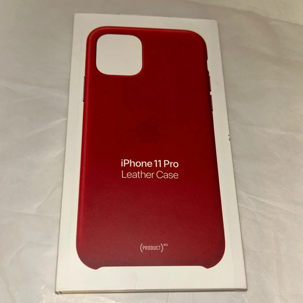 Apple iPhone 11 Pro Leather Case - Red new never used